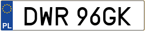 Truck License Plate